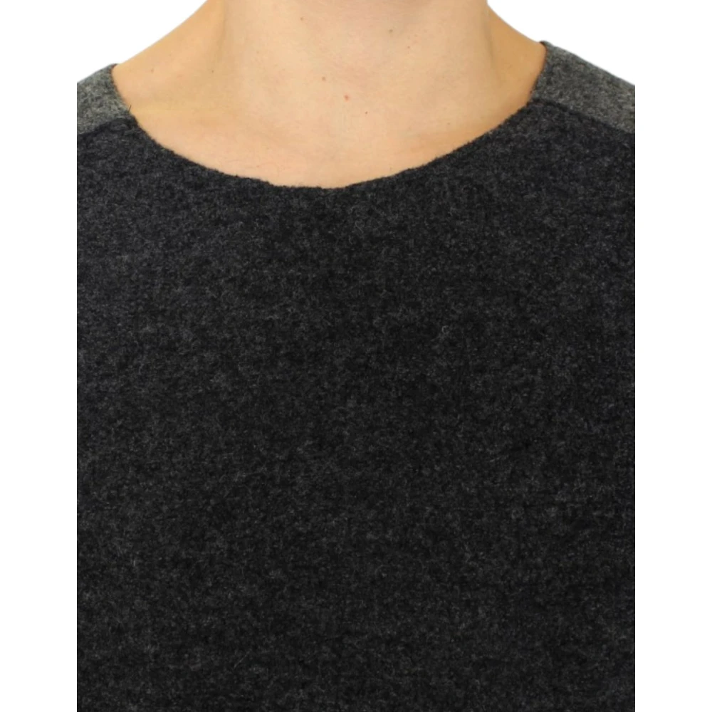 Costume National Grijze wollen trui met ronde hals Gray Heren