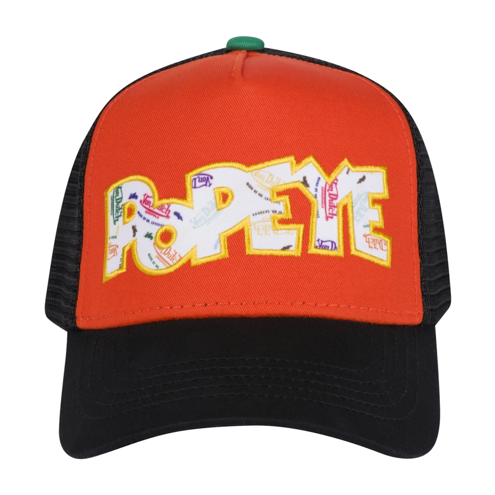 Von Dutch Popeye Cap Stijlvol en Comfortabel Orange Unisex