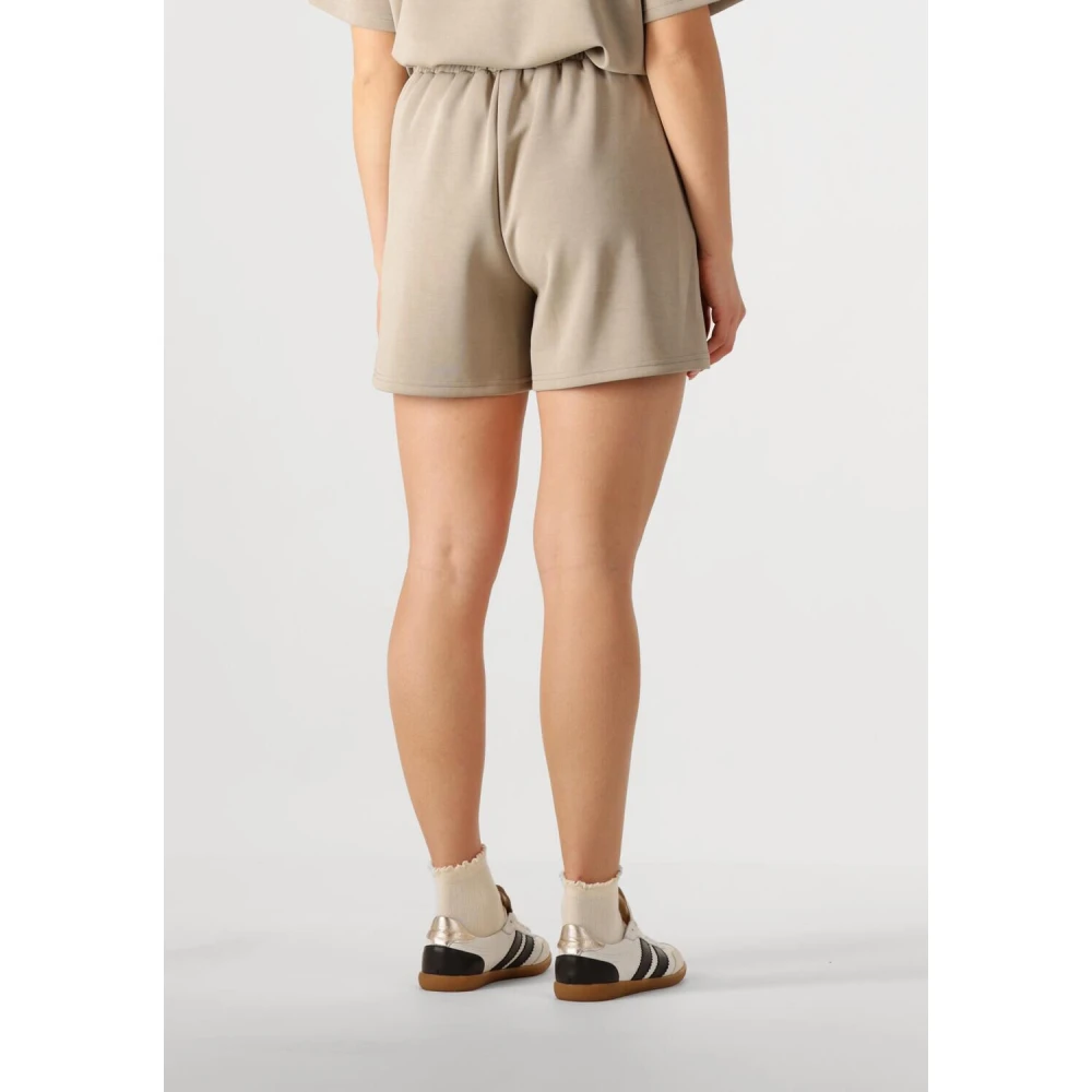 Notre-v Taupe Shorts voor Stijlvol Comfort Beige Dames