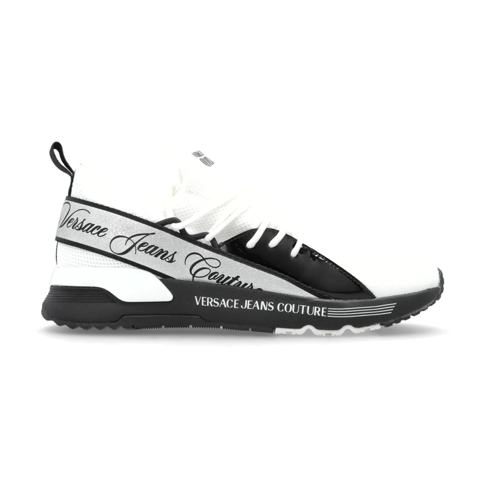 Versace Jeans Couture Women's White Sport Shoes With Printed Logo - Sneakers - 5 Uk - Shoes