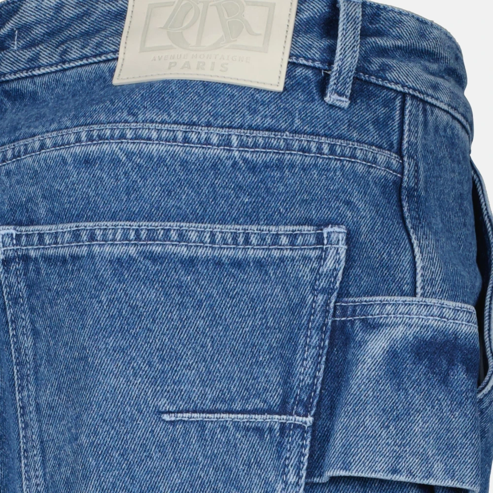 Dior Blauwe Denim Timmerman Shorts Blue Heren