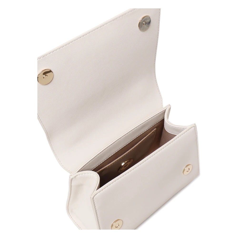 Love Moschino Ivoor Ecoleer Handtas met Schouderband White Dames
