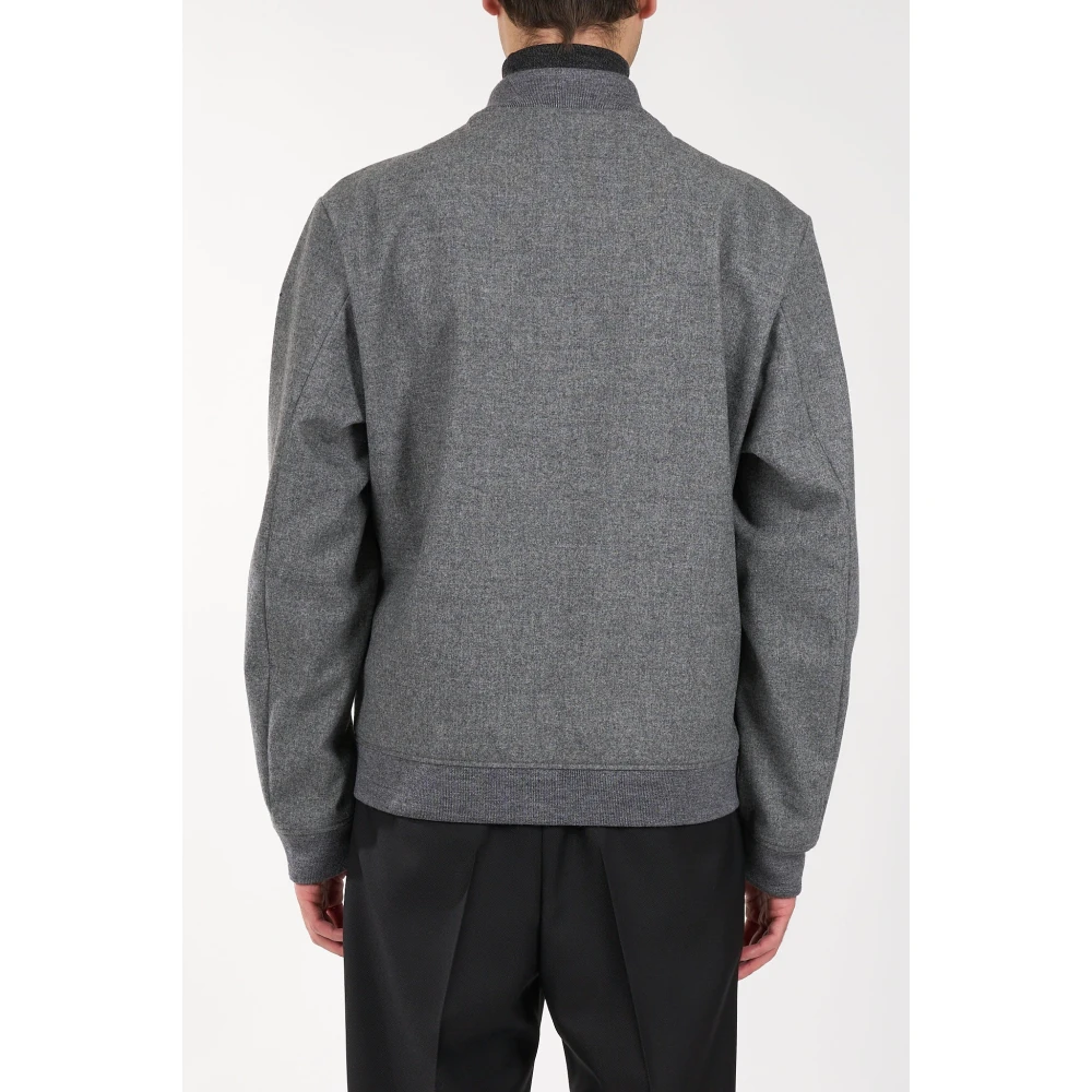 Hugo Boss Wollen Bomberjack Gray Heren