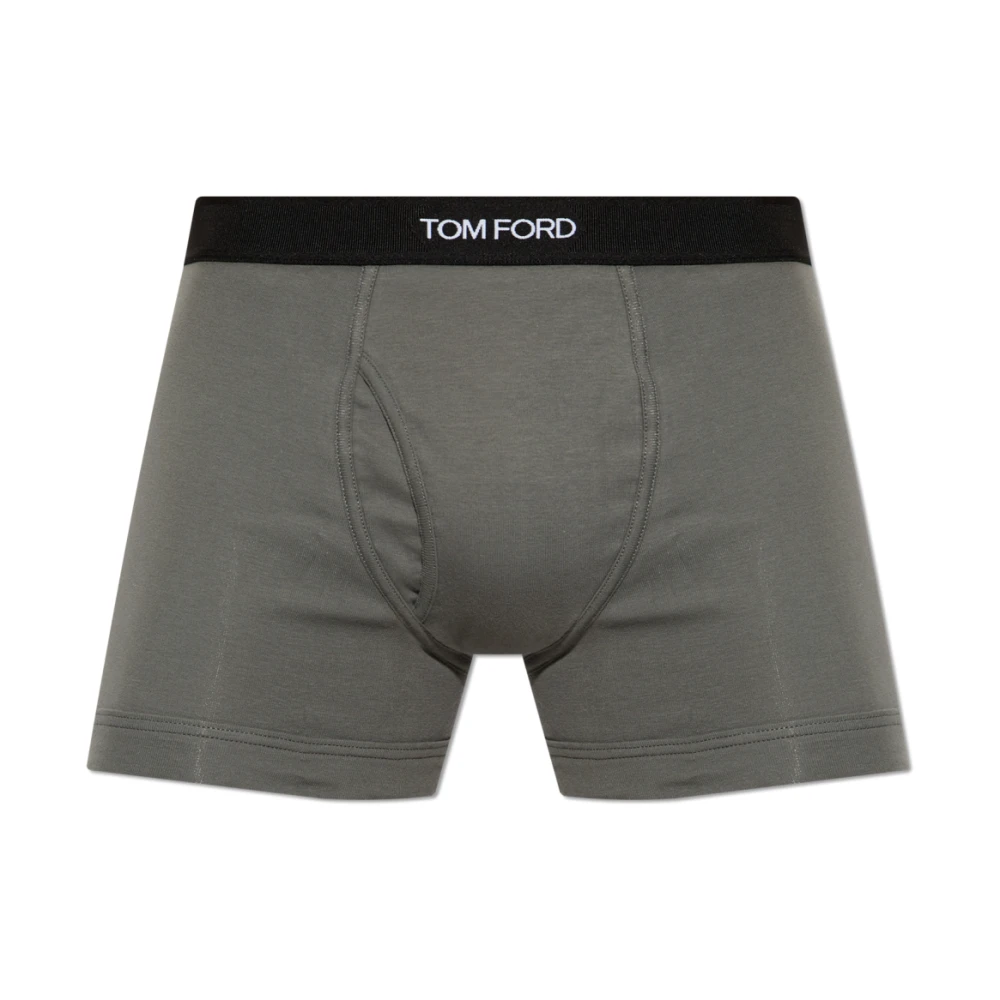 Tom Ford Boxershorts met logo Gray Heren