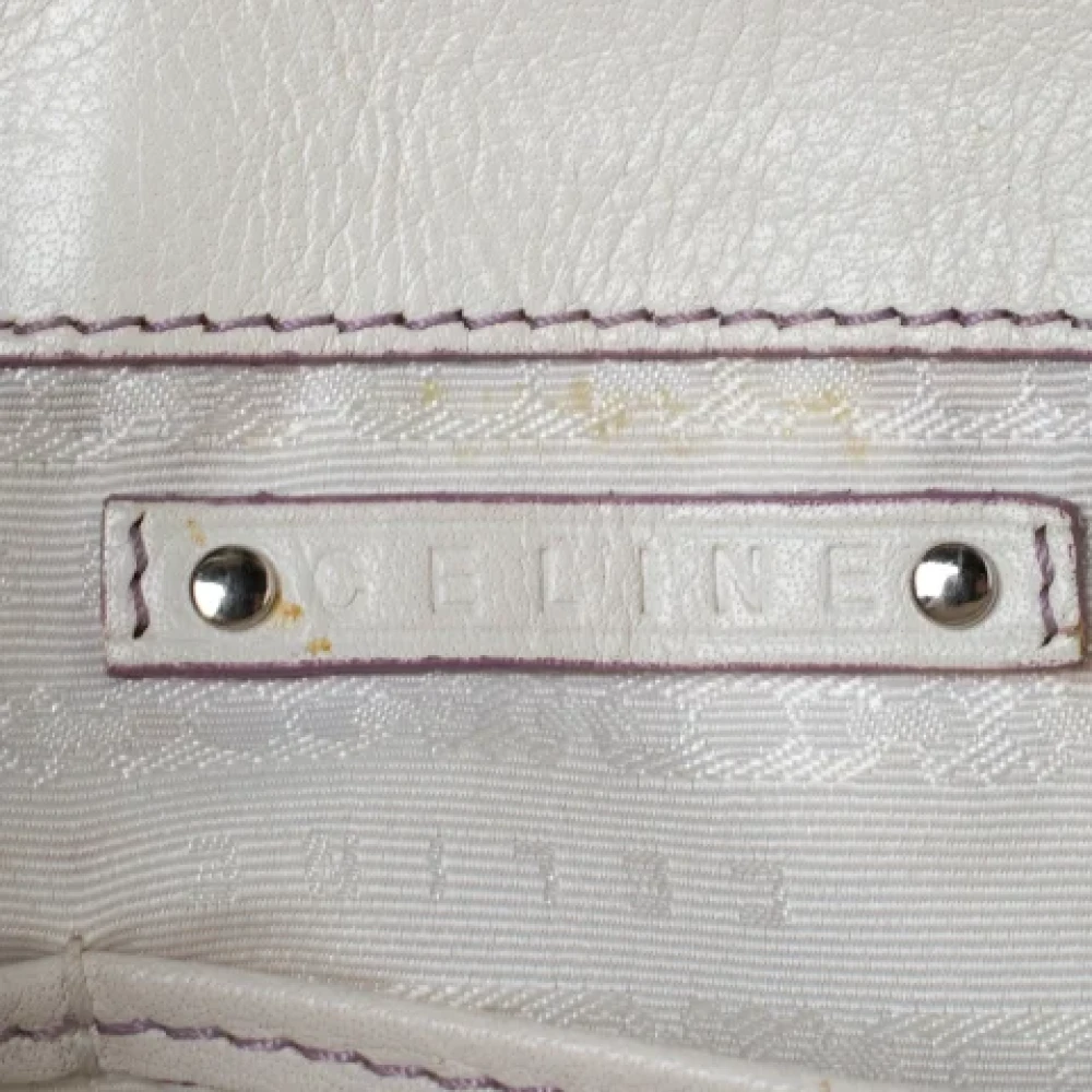 Celine Vintage Pre-owned Leather totes White Dames