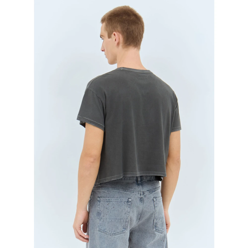 ERL California Distressed Grafisch T-shirt Gray Heren
