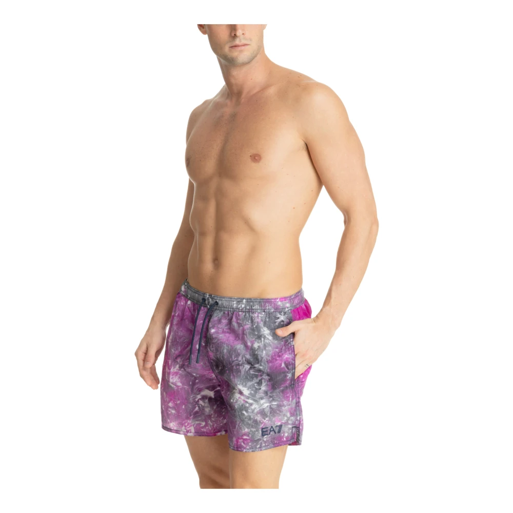 Emporio Armani EA7 Abstract Multikleur Zwemshorts Multicolor Heren