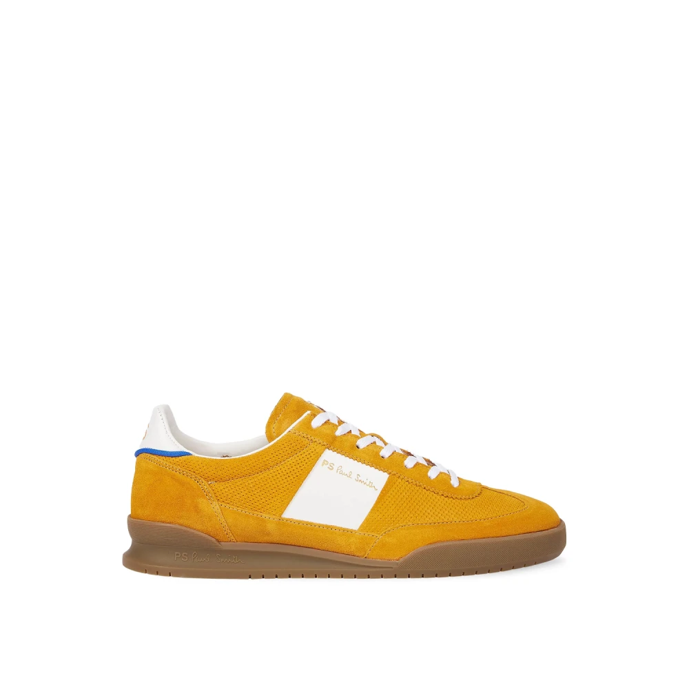 PS By Paul Smith Gele Suède Vetersneakers Heren Schoenen Geel