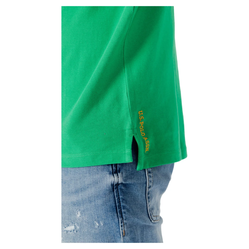 U.s. Polo Assn. Polo Shirt Korte Mouw Collectie Lente Zomer Green Heren