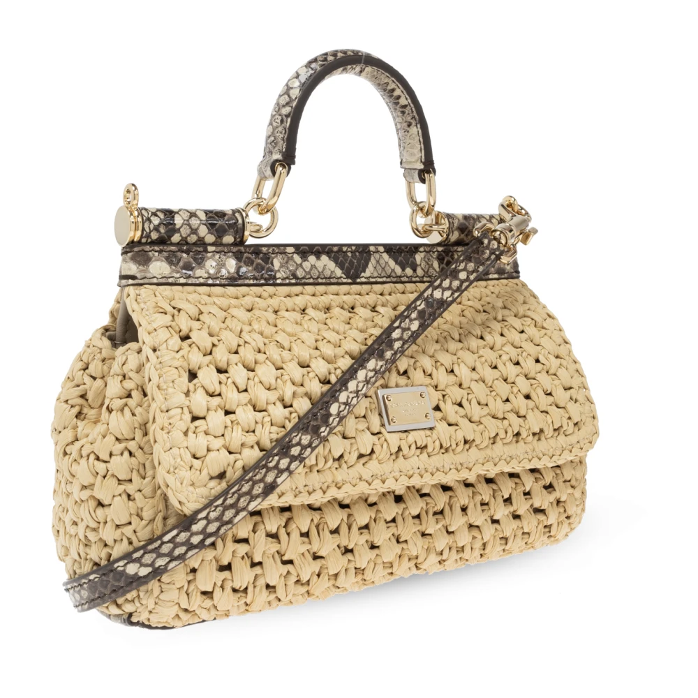 Dolce & Gabbana Sicily Kleine schoudertas Beige Dames