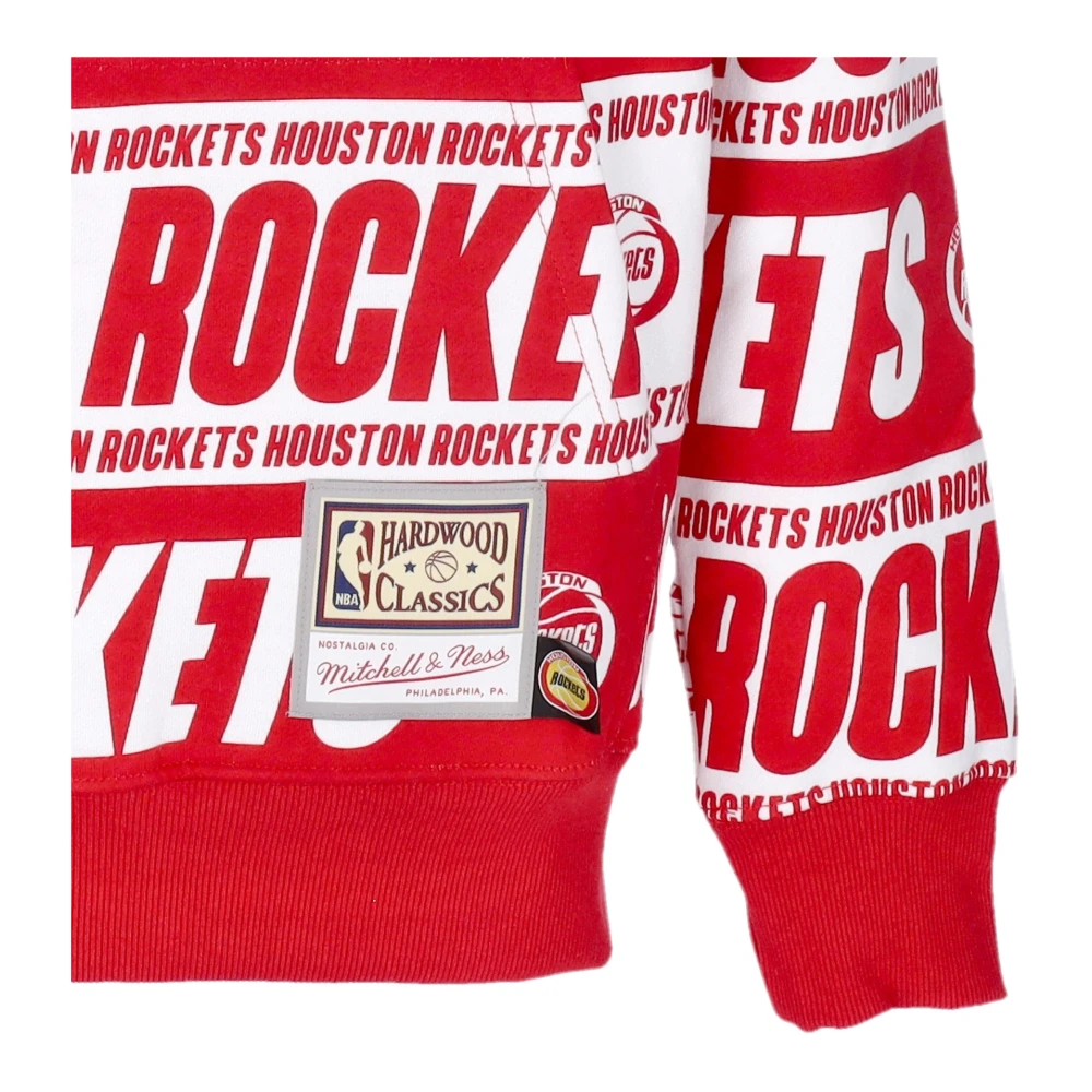 Mitchell & Ness Houston Rockets Hoodie Red Heren