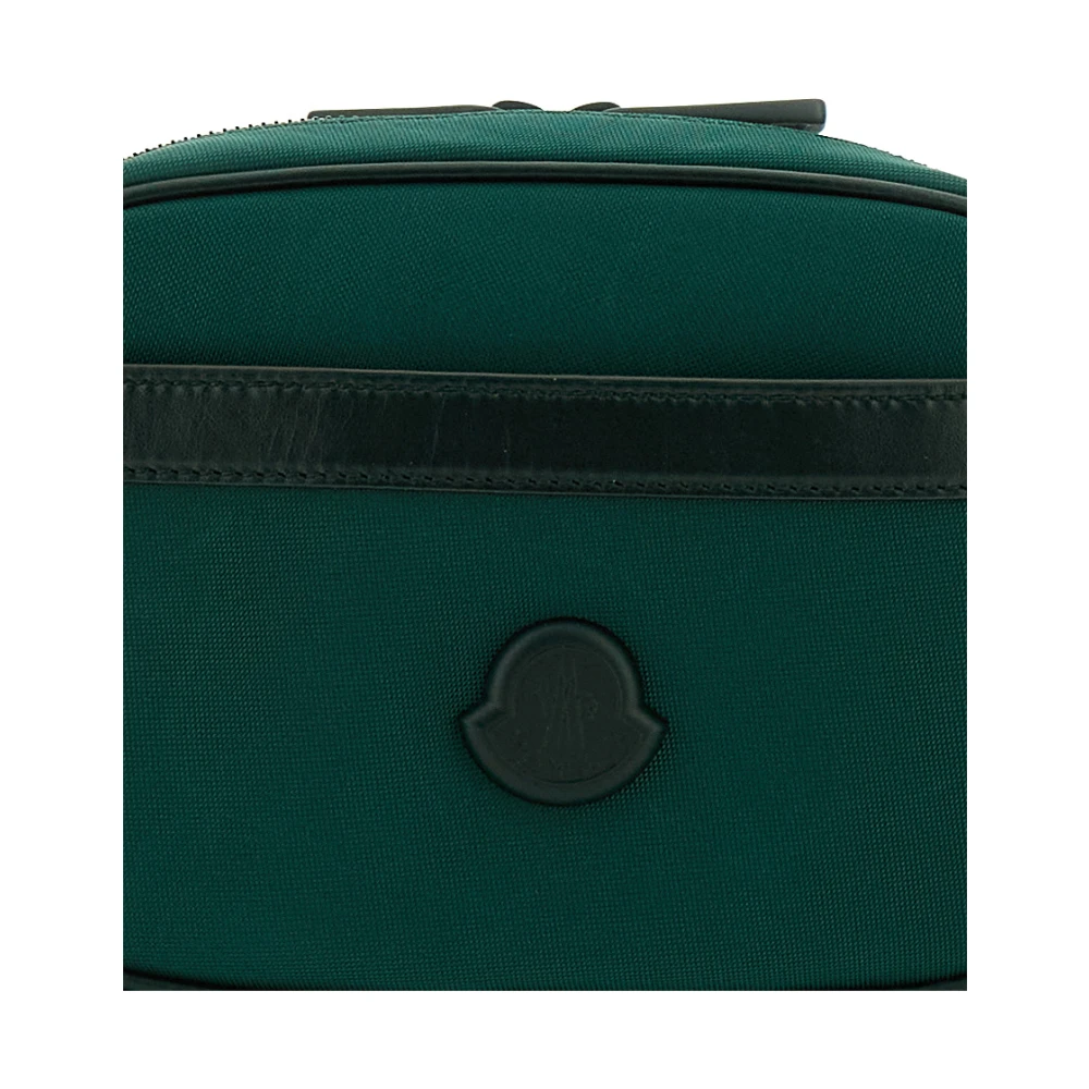 Moncler Groene Crossbody Tas met Logopatch Green Heren