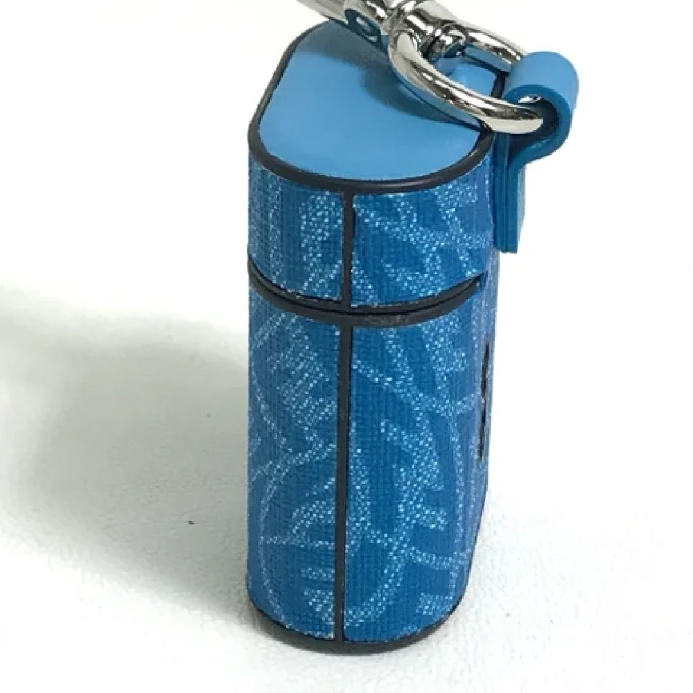 Fendi Vintage Pre-owned Leather home-office Blue Dames
