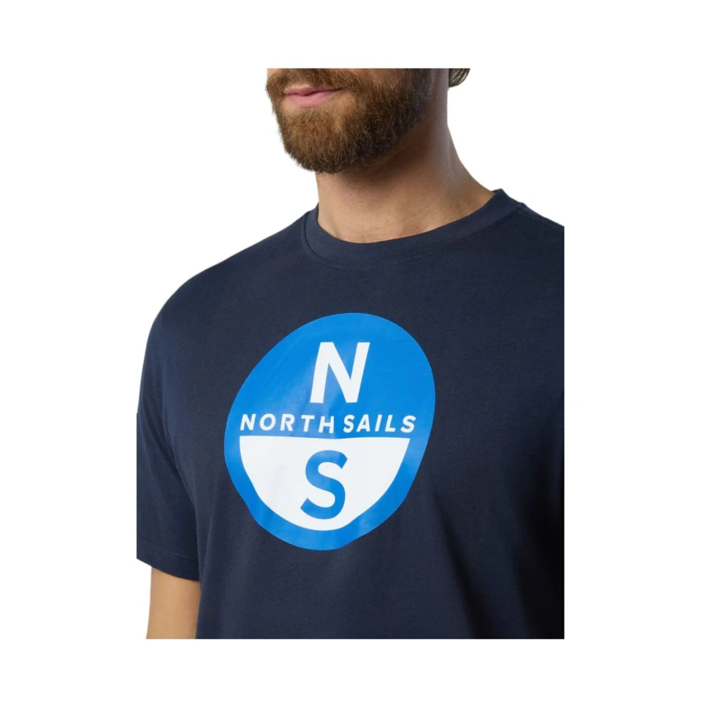 North Sails Korte Mouw T-shirt Blue Heren
