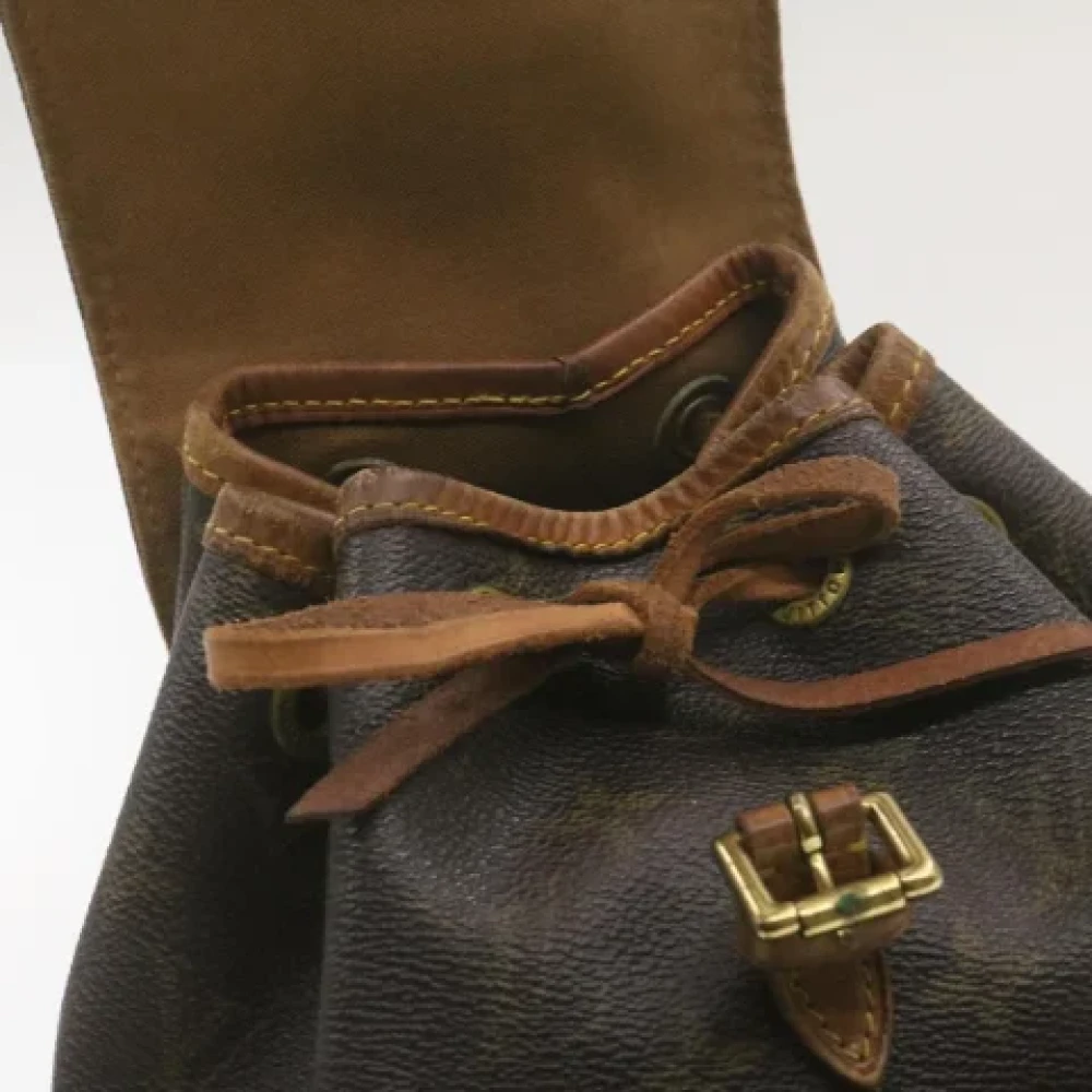 Louis Vuitton Vintage Pre-owned Canvas backpacks Brown Dames