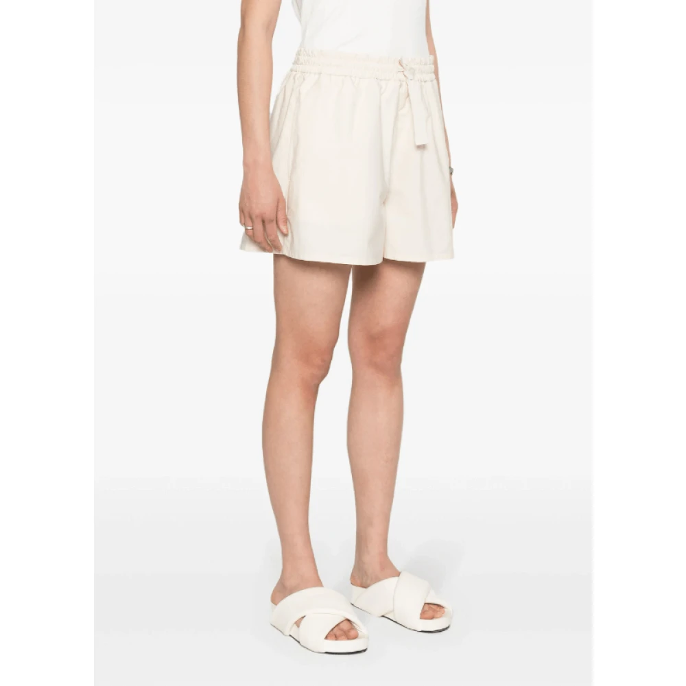 Moncler Short Shorts White Dames