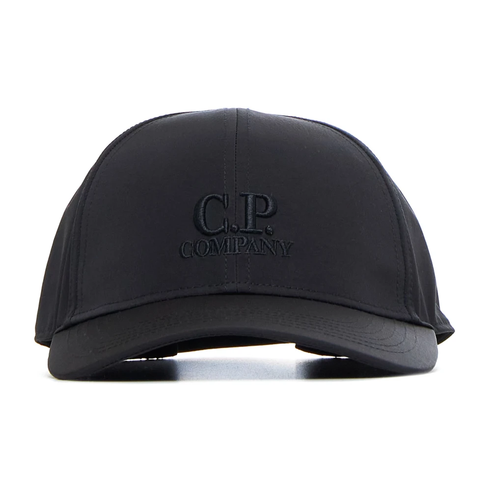 C.P. Company Zwarte Nylon Baseballpet Black Heren