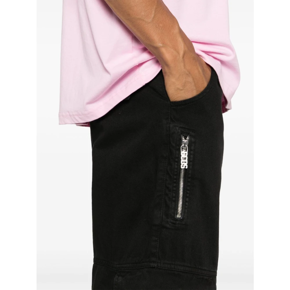 Gcds Zwarte Stijlvolle Broek Black Heren