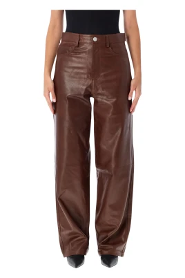 Bruun Signature Baggy Leather Trousers