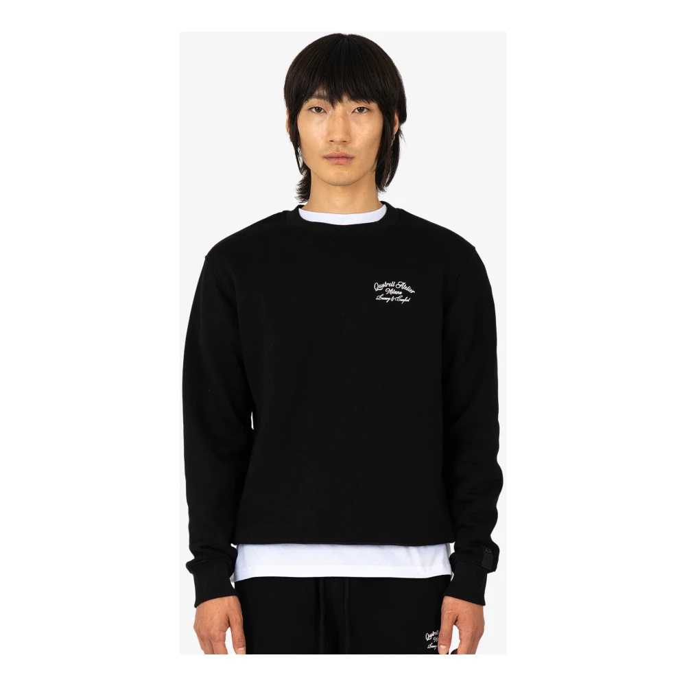Quotrell Zwarte Atelier Milano Sweater Heren Black Heren