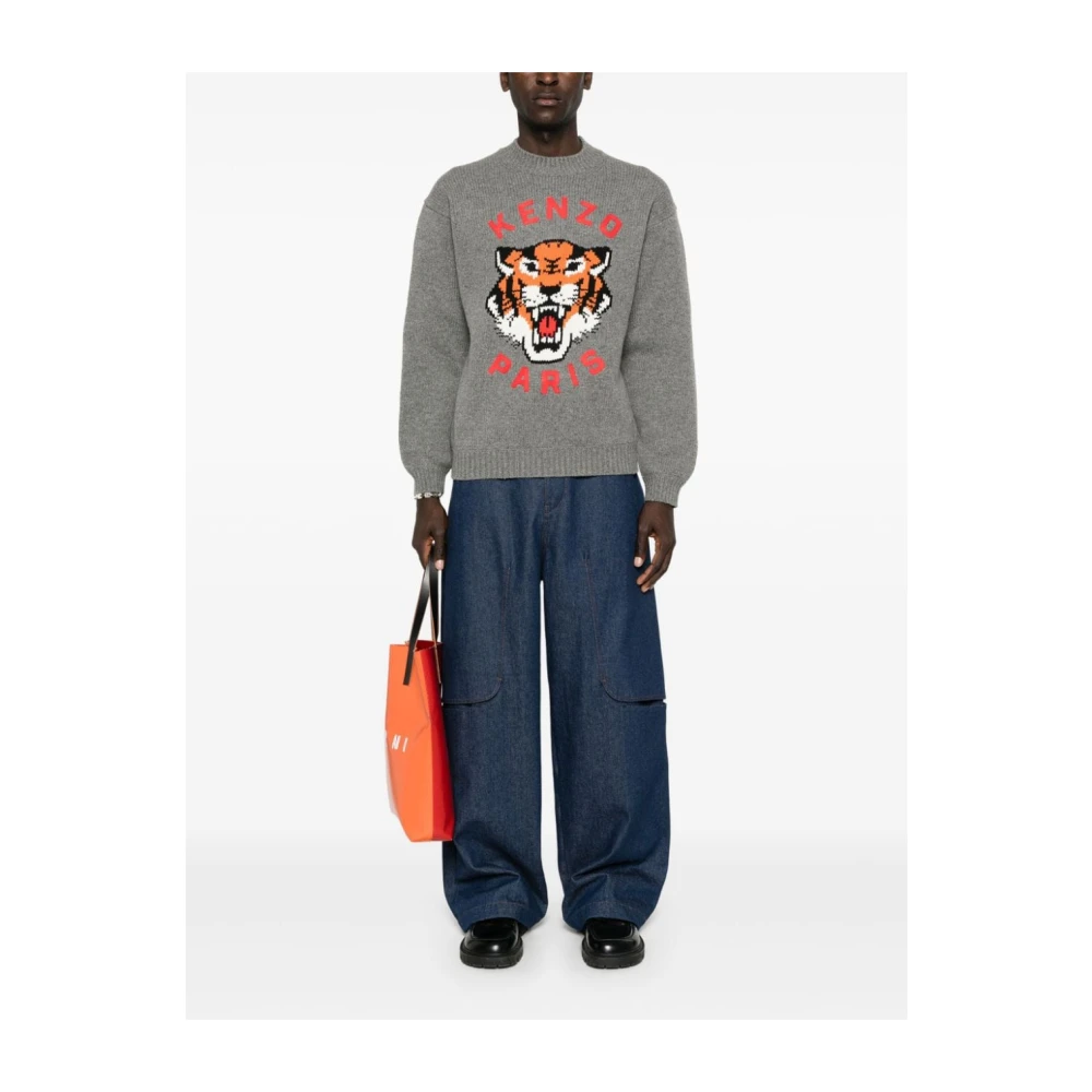 Kenzo Grijze Sweatshirt Aw24 Gray Heren