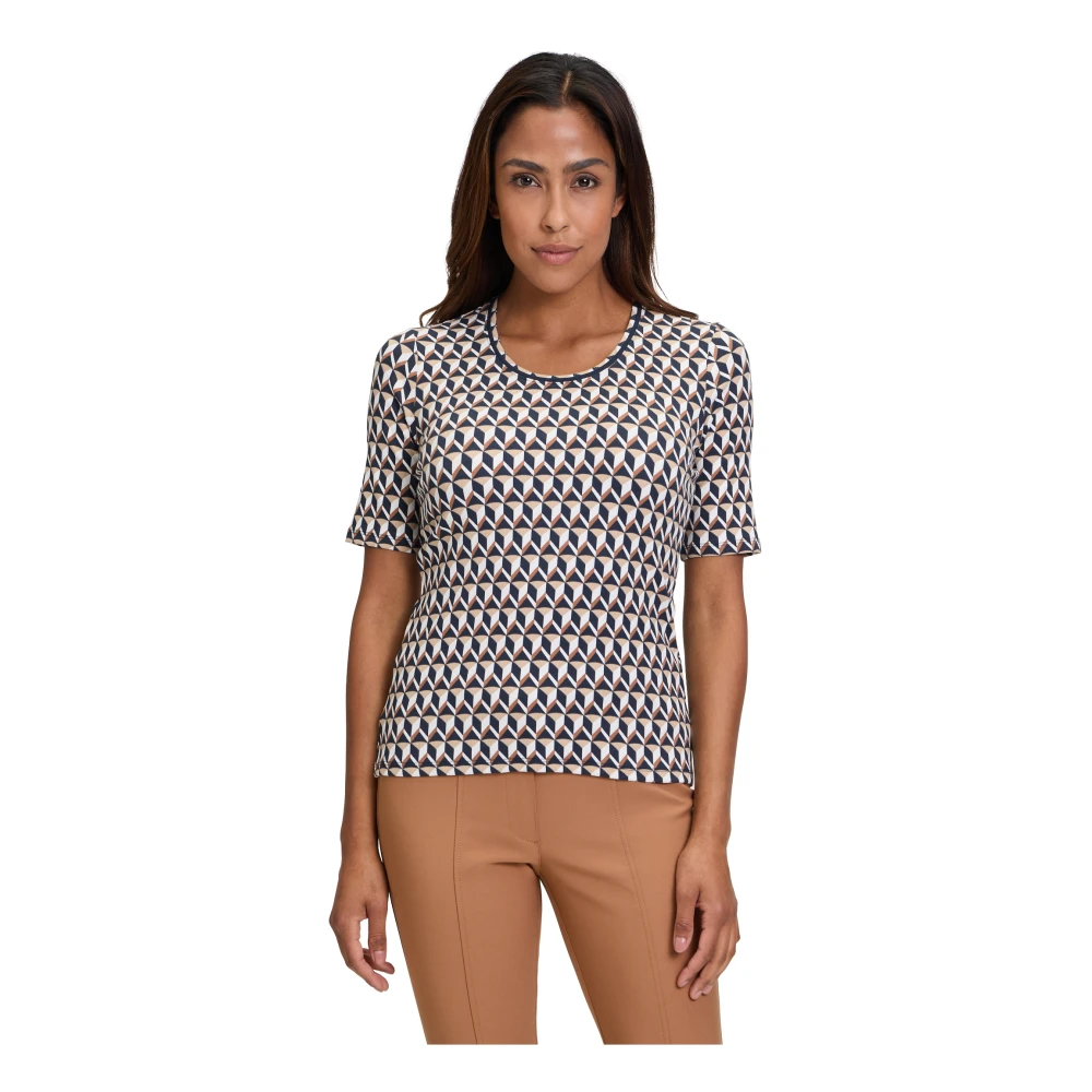 Betty Barclay Geribbeld Basic Shirt Multicolor Dames