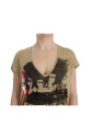 beige-motief-print-v-hals-t-shirt