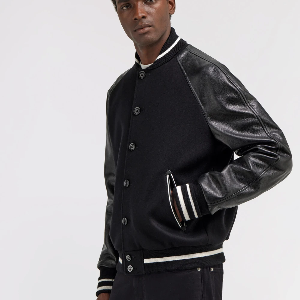 Roberto Cavalli Contrast Mouw Bomberjack Black Heren