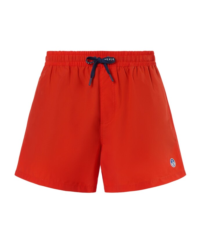 maillot-de-bain-rouge-avec-patch-logo-en-feutre