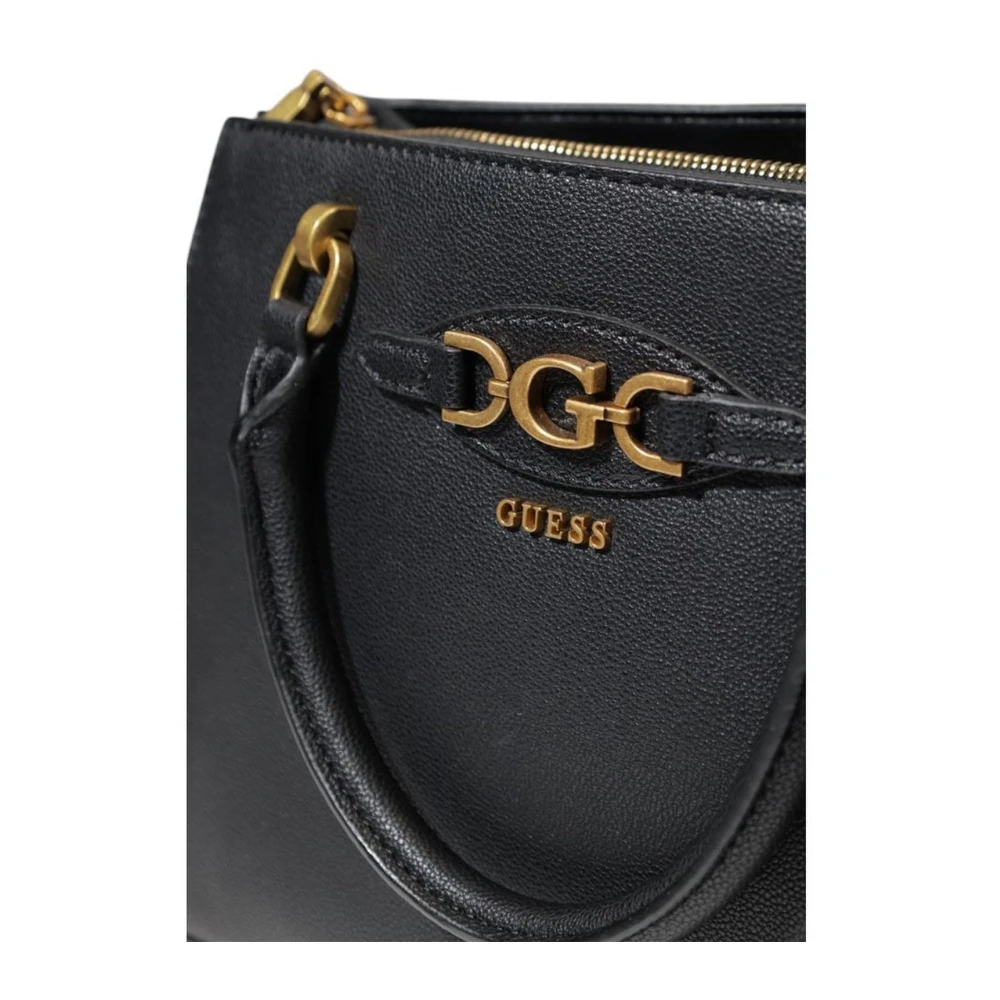 Guess Middelgrote Polyurethaan Handtas Black Dames
