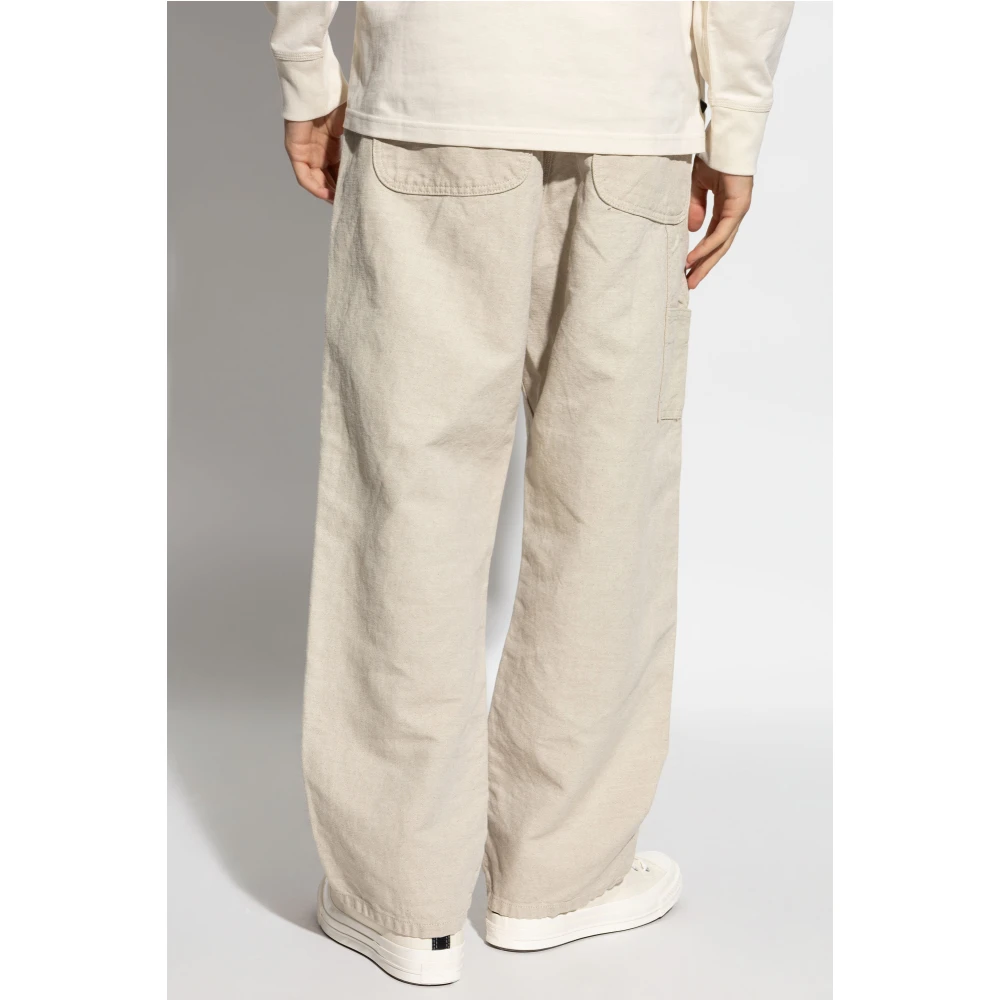 Carhartt WIP Broek met Logo Beige Heren