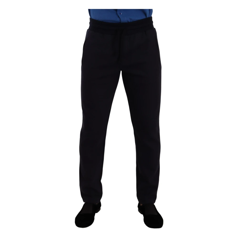 Dolce & Gabbana Men's Blue Elegant Jogger Pants For