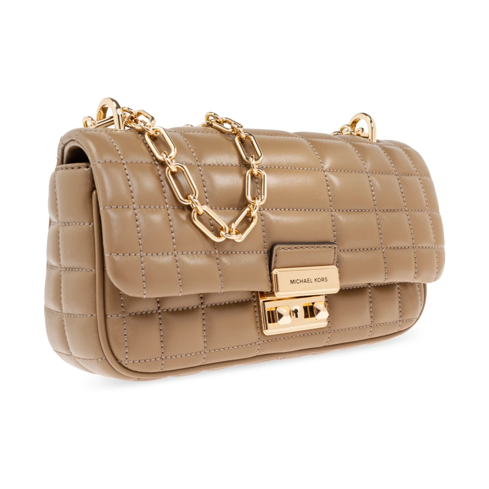Michael Kors Tribeca Schoudertas Beige Dames