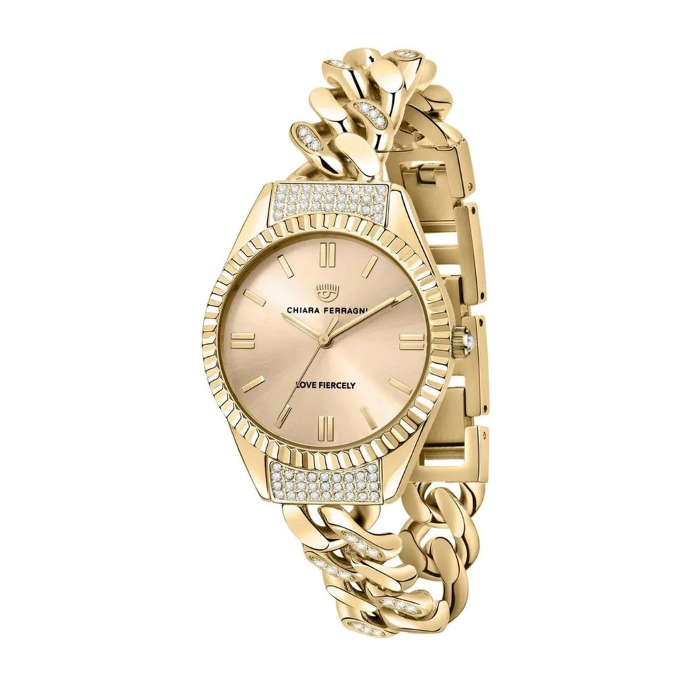 Chiara Ferragni Collection Women's Yellow Quartz Analog Watch