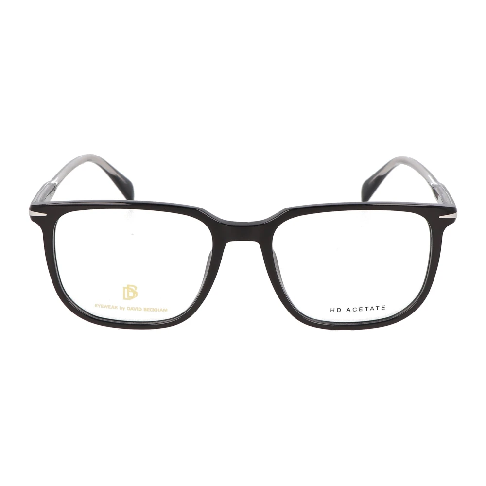 Eyewear by David Beckham Retro Vierkante Brillencollectie Black Unisex