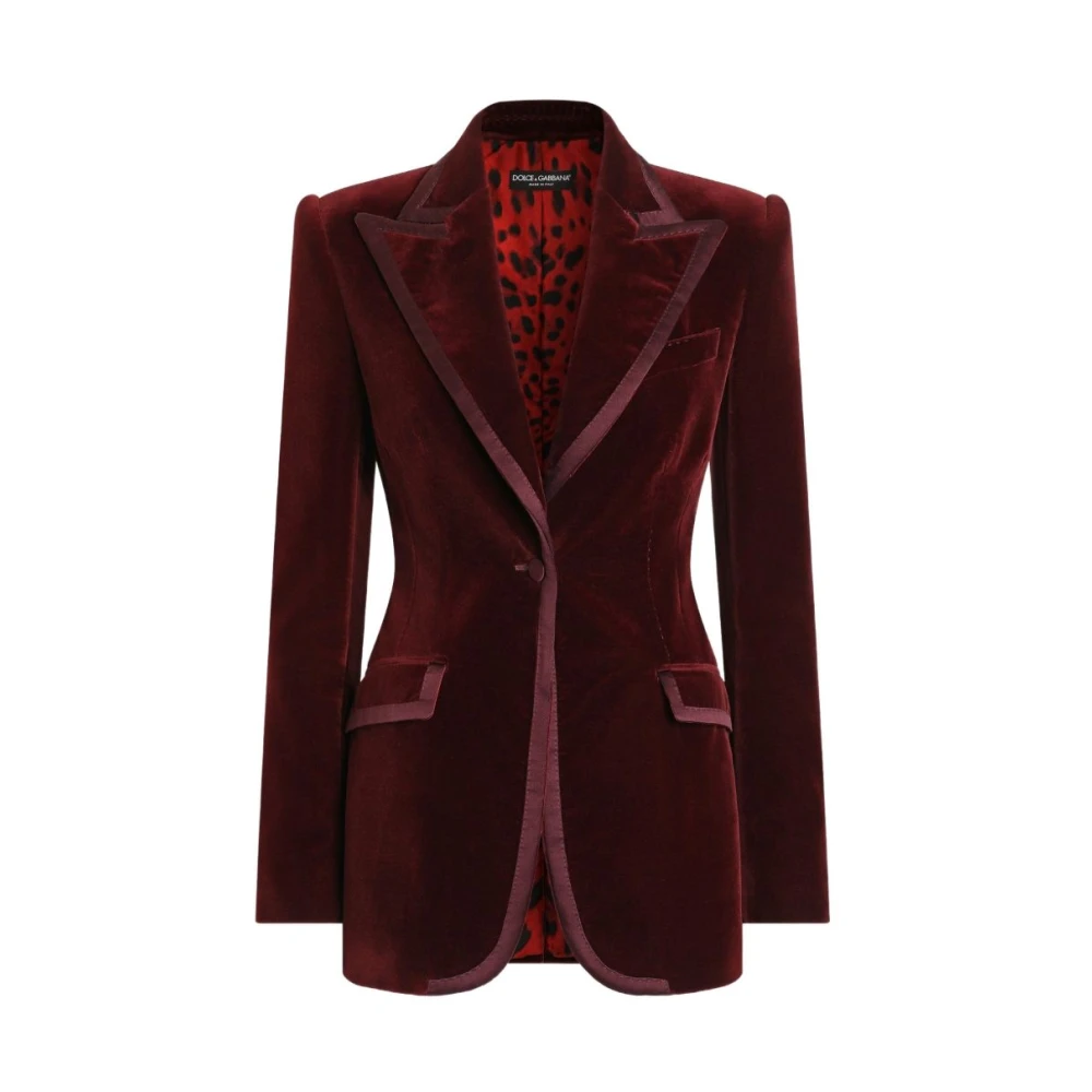 Dolce & Gabbana Turlington Jacket - Female - Blazers - Purple - M - Jackets