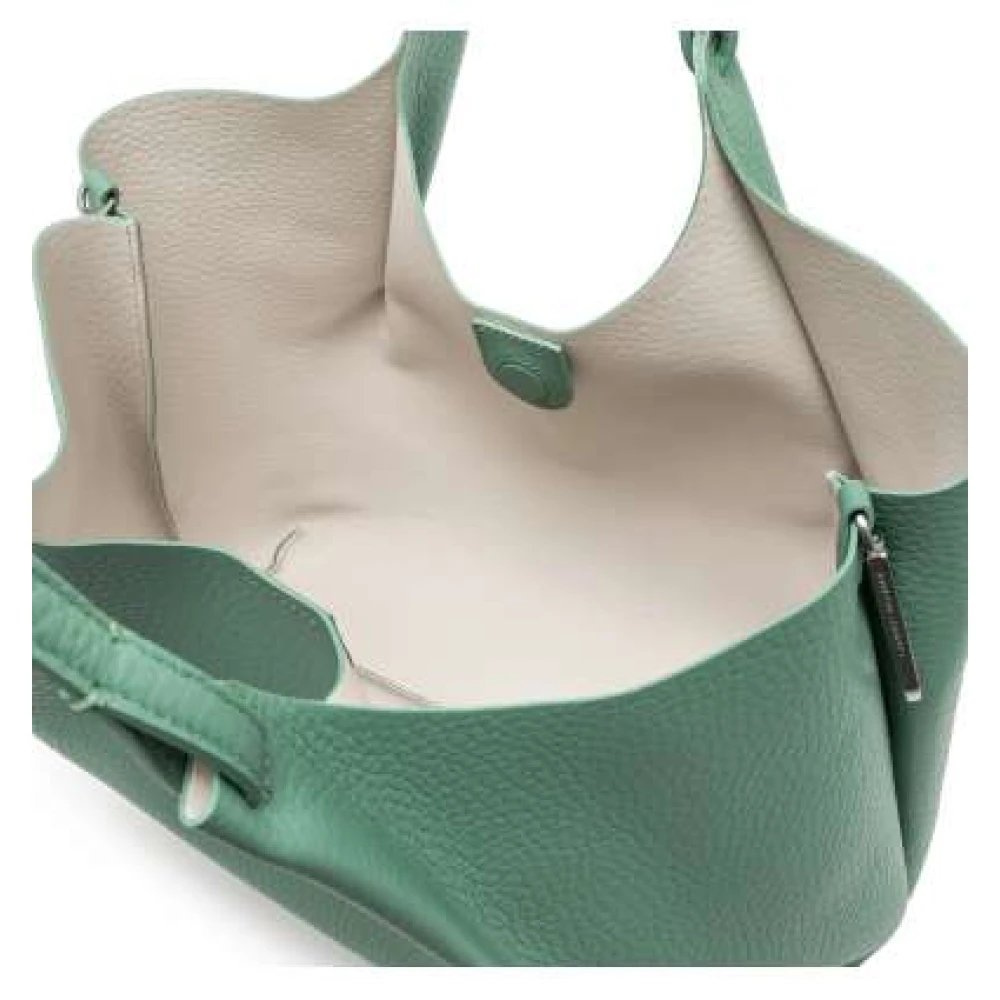 Gianni Chiarini Contemporary leren tote bag Green Dames