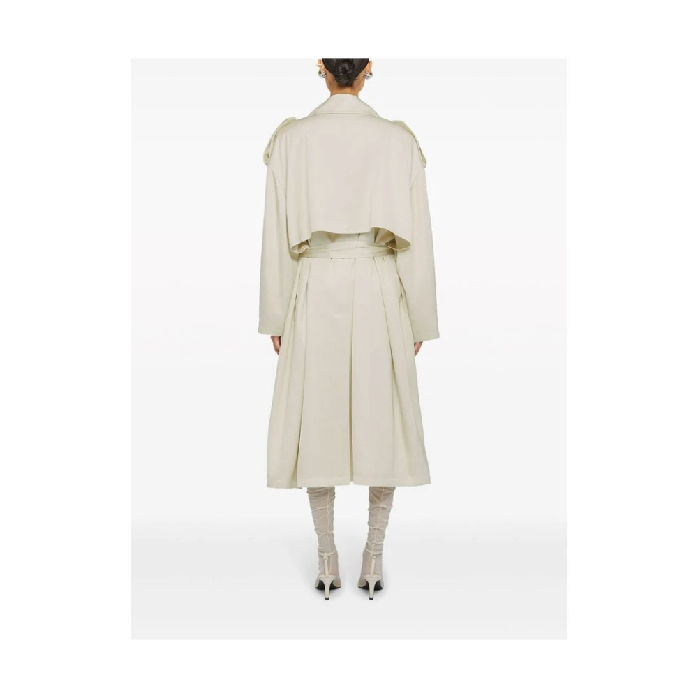 Jil Sander Ecru Zijde Blend Ceintuurjas Beige Dames