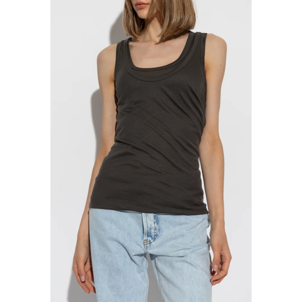 Helmut Lang Spaghetti strap top Gray Dames