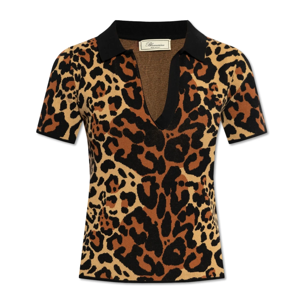 Blumarine Dierenprint Polo Multicolor Dames