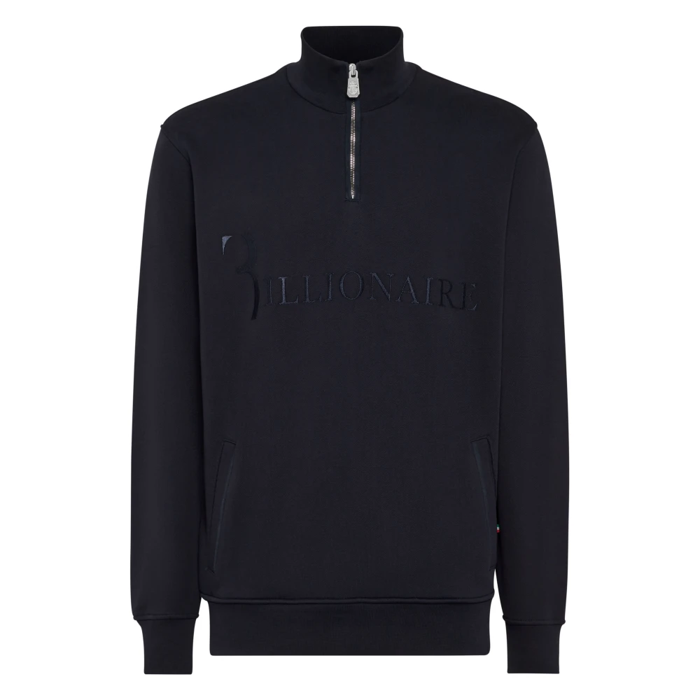 Billionaire Uomo Blu - Jogging Jacket Logo - Sweatshirts & Hoodies - L