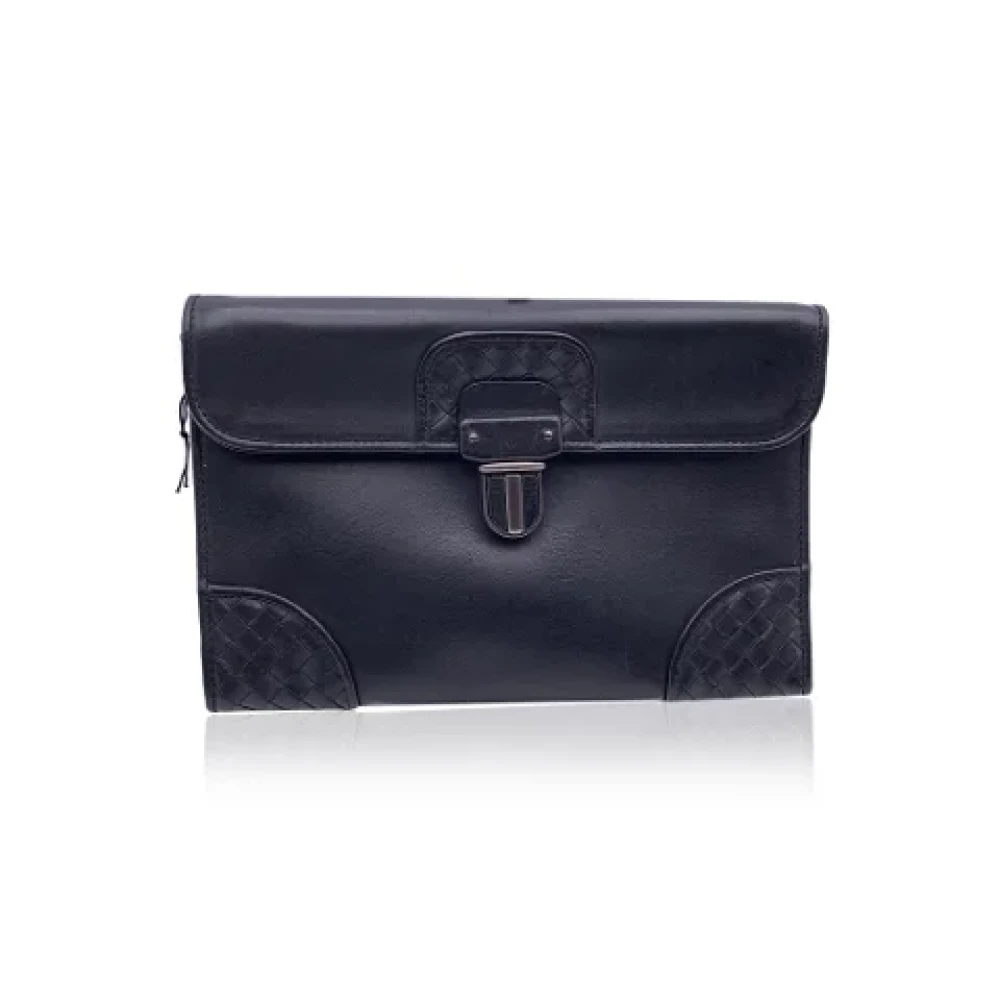Bottega Veneta Vintage Pre-owned Fabric pouches Black Dames