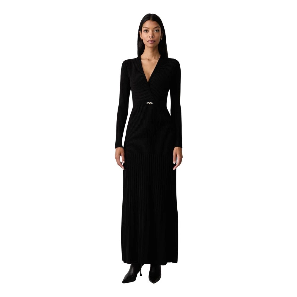 Twinset Donna Nero Abiti, L, New,