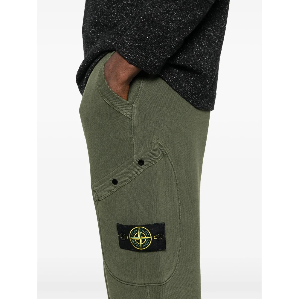 Stone Island Groene Jogger Zachte Zak Broek Green Heren