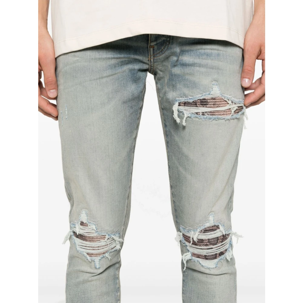 Amiri Lichtblauwe Denim Skinny Jeans Blue Heren