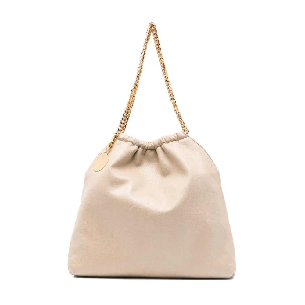 Stella Mccartney Women's Beige Falabella Drawstring Shoulder Bag