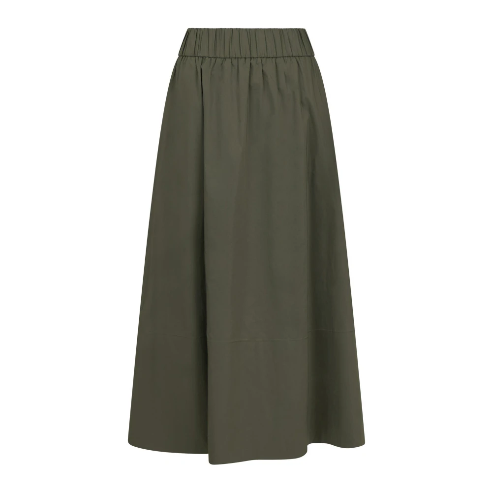 NEO NOIR A-lijn Poplin Rok Yara Army Green Dames