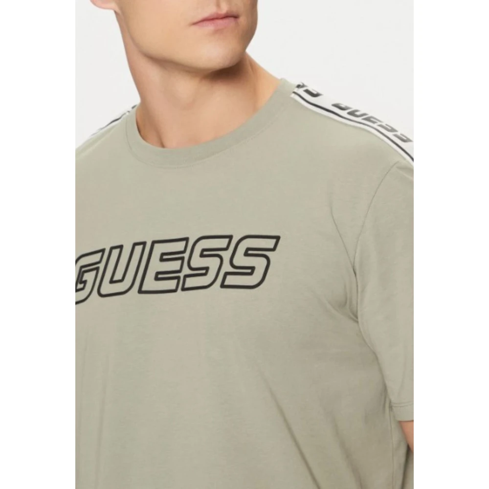 Guess Arlo T-Shirt voor Mannen Groen Green Heren
