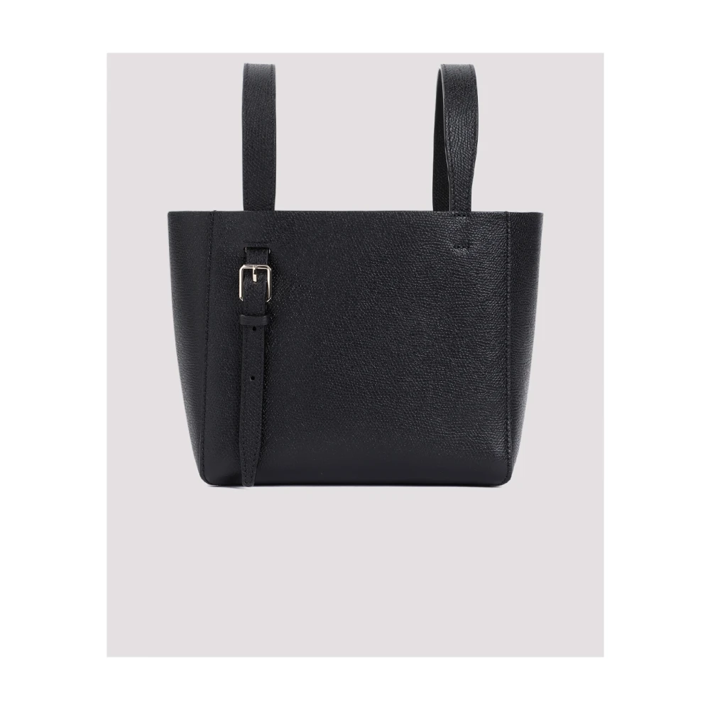 Valextra Zwarte Bucket Mini Tas Black Dames