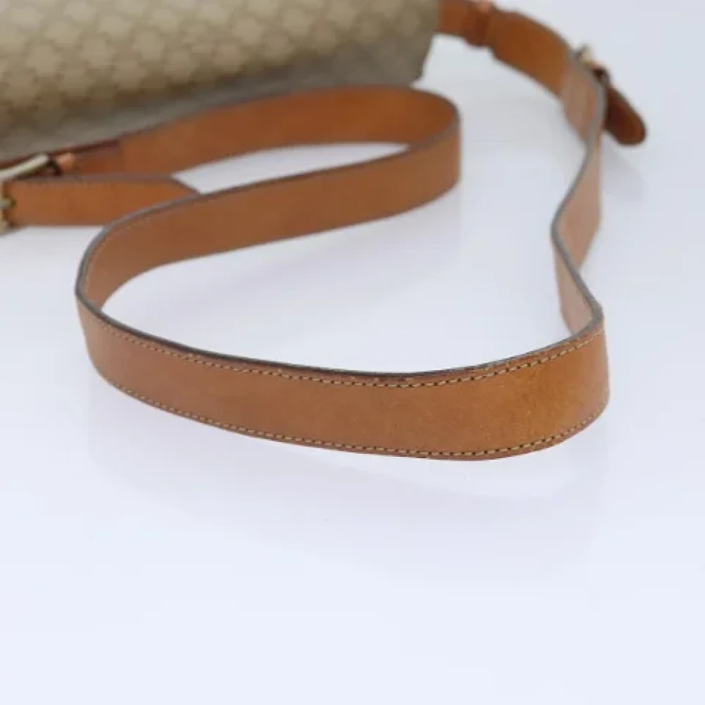 Celine Vintage Pre-owned Fabric shoulder-bags Beige Dames